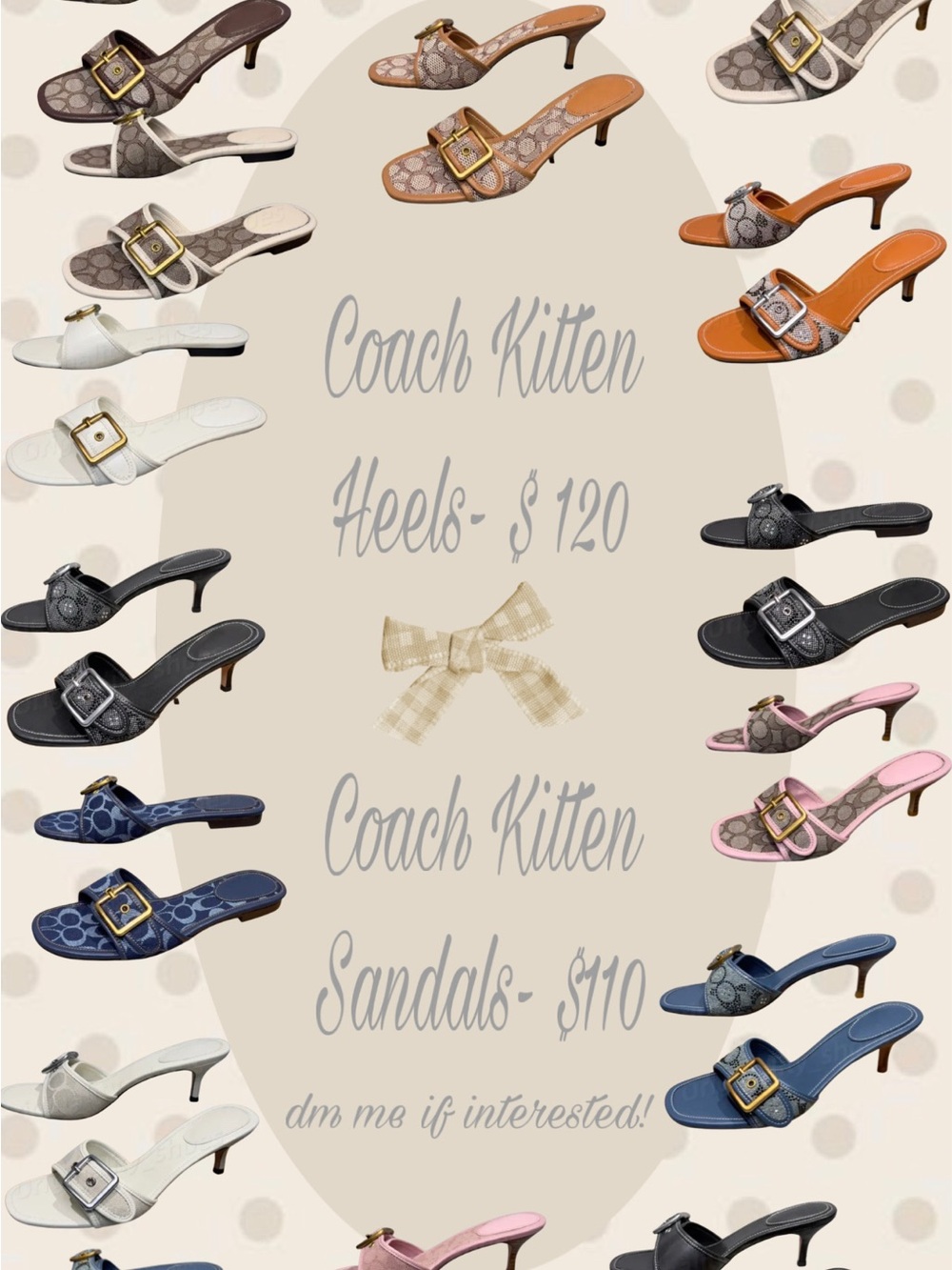 DO NOT BUY!! SELLING COACH HEELS AND SANDALS